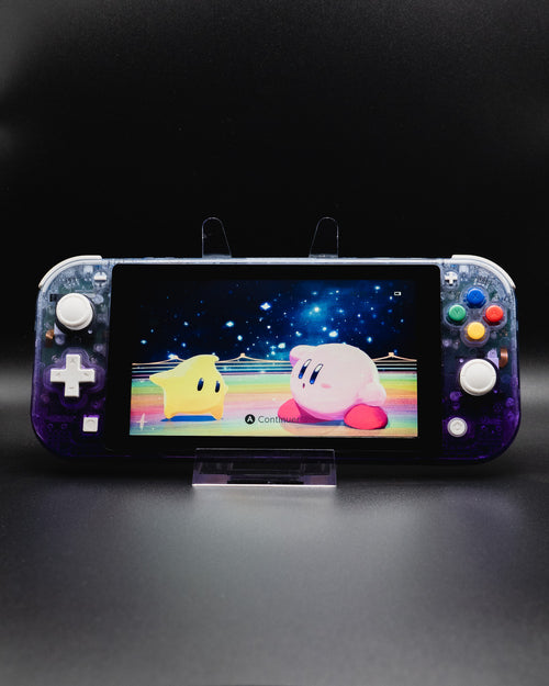 Switch Lite Custom Rétro Grade S moddée par Yochamida — vue de face