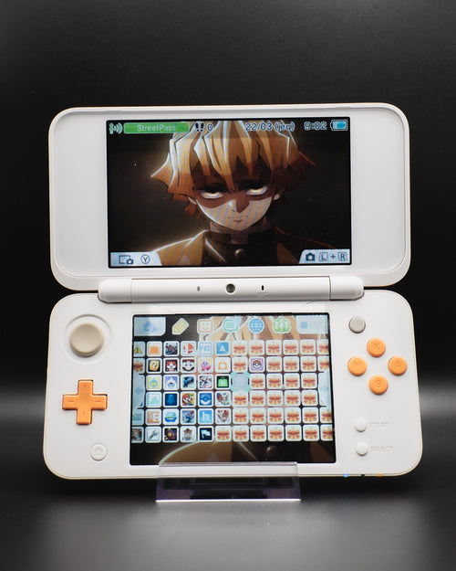 New 2DS XL Jaune Grade B reconditionnée par Yochamida — vue de face