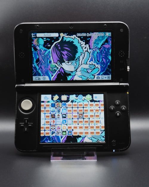 3DS XL Bleu Grade S reconditionnée par Yochamida — vue de face