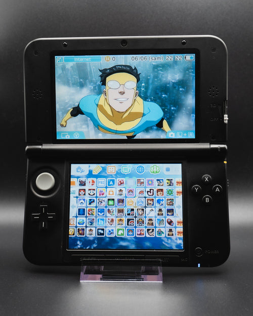 3DS XL Bleu Grade B reconditionnée par Yochamida — vue de face