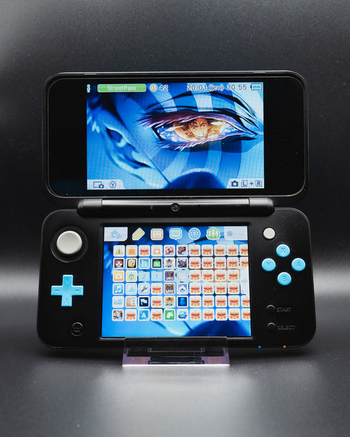 New 2DS XL Bleu Grade A reconditionnée par Yochamida — vue de face