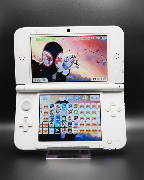 3DS XL Blanc Grade A reconditionnée par Yochamida — vue de face